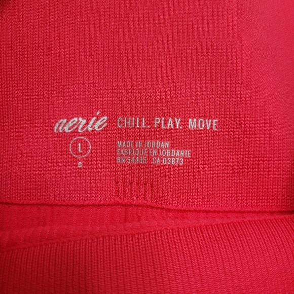 AERIE Limited Edition Ca Stop Me Hi-Rise Seamless Ribbed Legging Size Large - Picture 2 of 7